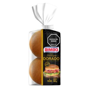 Pan Hamburgesa Dorada Bimbo X4 Und (360g)