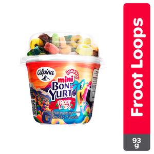Alimento lácteo BON YURT mini con froot loops (93 gr)