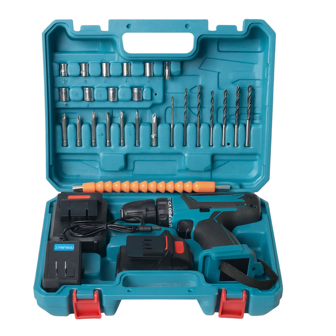 Imagen de Taladro Atornillador Mini Inalámbrico 24 Piezas Doble Bateria 1466