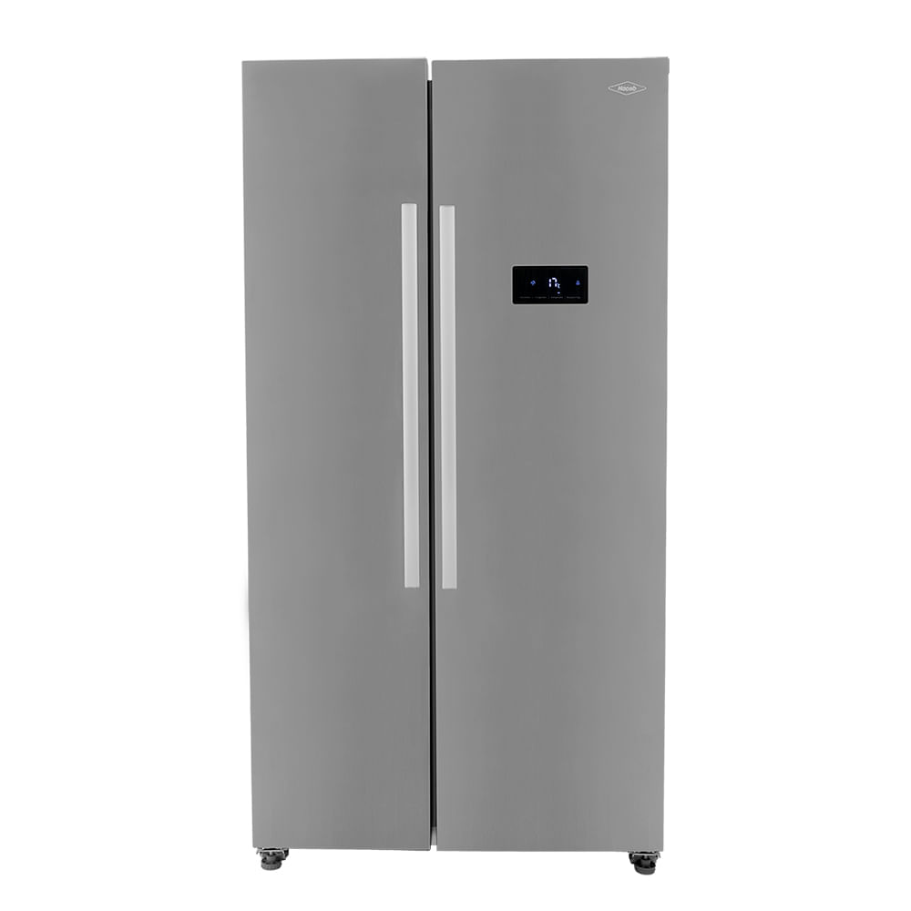 Nevecón Haceb 563 Lt Brutos Side by Side No Frost Inverter Manija Externa Panel Digital Inox