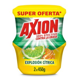 Lavaplatos en Crema Axion Explosión Cítrica 2x450g