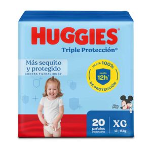 Pañales Huggies Triple Protección 4/XG 20 Un