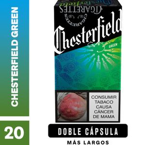 Cigarrillo Chesterfield Green Remix X20 Unds