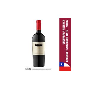 Vino tinto UNDURRAGA reserva cabernet Cabenet S (750 ml)