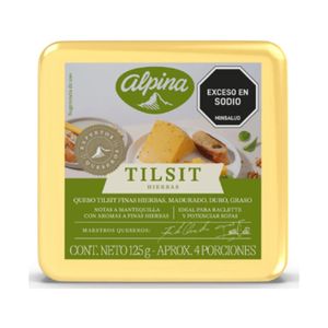 Queso tilsit ALPINA finas hierbas (125 gr)