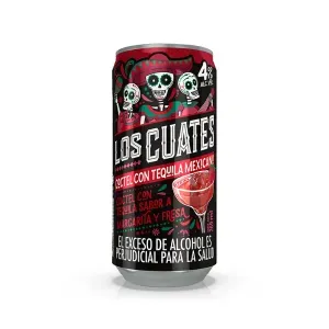 Coctel LOS CUATES sabor margarita fresa (269 ml)