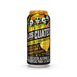 Coctel LOS CUATES sabor margarita mango (473 ml)