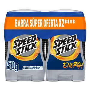 Desodorante hombre Speed Stick Energy en Barra 2x50g