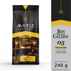 Café Matiz Tostado Molido Ron Viejo Caldas 240g