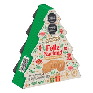 GALLETA COLOMBINA MINI ARBOL NAV 50g