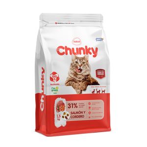 Alimento para Gatos Chunky Salmón y Cordero 1,5 Kg