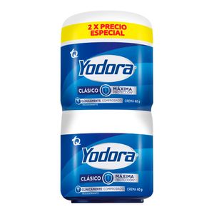 Desodorante Yodora Crema Clásica 60 G X2 Unds