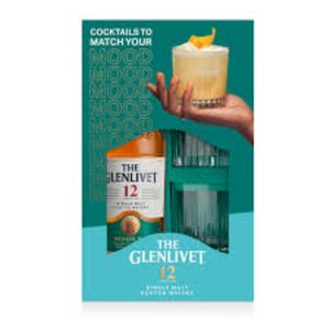 Whisky Glenlivet 12Y 700 ml + Vaso