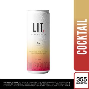 Coctel LIT alcoholica frambuesa (355 ml)