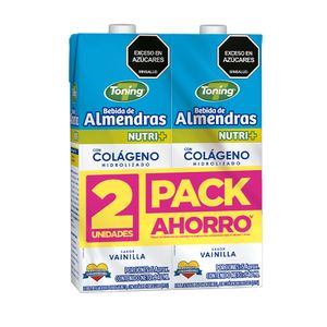 Bebida de almendras Forza Toning vainilla x2und x946ml c-u