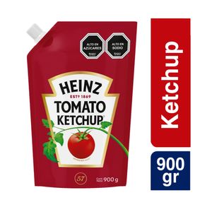 Salsa de tomate HEINZ ketchup doy pack (900 gr)