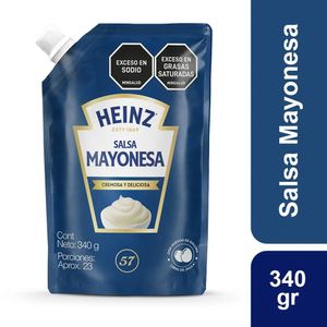Mayonesa HEINZ cremosa doy pack (340 gr)