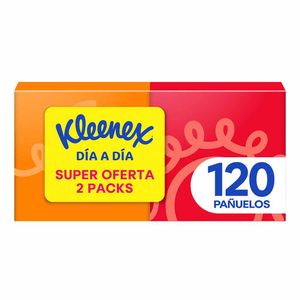 Pañuelos Faciales Kleenex Cubo 2x60 Un