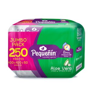 Pañitos Húmedos Pequeñín Aloe x250und