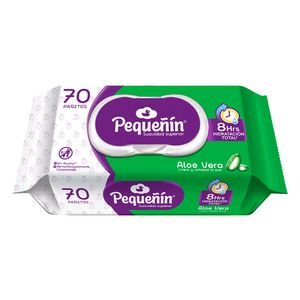 Pañitos húmedos PEQUENIN aloe vera (70 und)