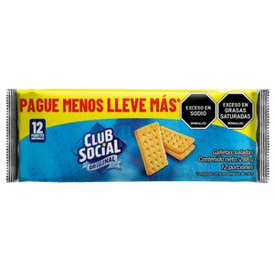 Galletas CLUB SOCIAL integral x12und (288 gr)