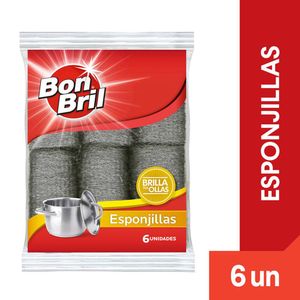 Esponjillas Bon Bril Brilla Ollas X6 Unds