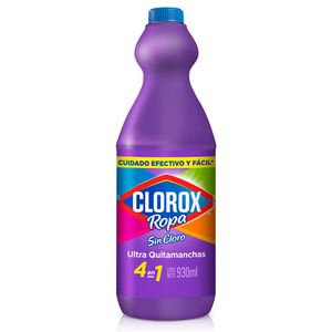 Quita Manchas Clorox Ropa 4 En 1 Para Ropa De Color Sin Cloro 930 Ml