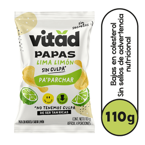 Papas Vitad Lima Limón 110g