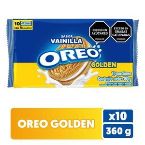 Galletas OREO vainilla golden (360 gr)