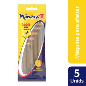 Máquina de Afeitar Minora Ii Desechable X5 Unds
