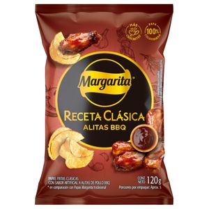 Pasaboca Papa Margarita Receta Clásica Alitas BBQ 120 G