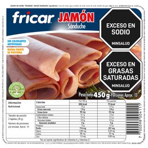 JAMON FRICAR SANDW 450g
