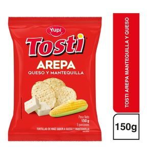 Pasabocas TOSTI queso mantequilla (150 gr)