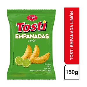 Pasabocas TOSTI empanadas sabor limón (150 gr)