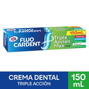 Crema Dental Fluocardent Triple Acción Max 150 Ml