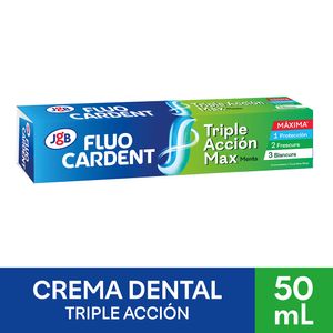 Crema Dental Fluocardent Triple Acción Max 50 Ml