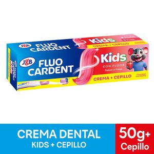 Crema Dental Fluocardent Kids con Flúor 50 G + Cepillo