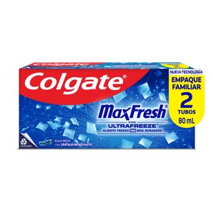 Crema Dental Colgate Max Fresh Cool Mint 80 Ml X2 Unds