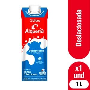 Leche Deslactosada Alqueria 1L Caja