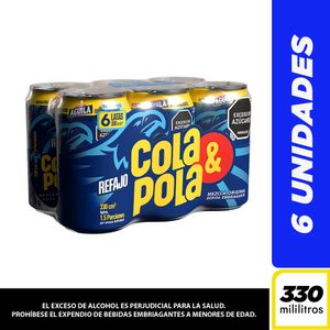 Refajo Cola & Pola Lata 330 Ml X6 Unds