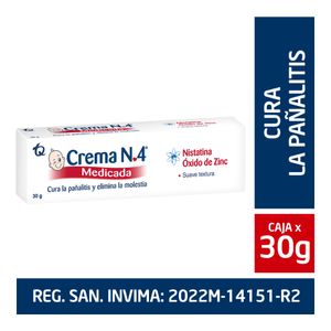 Crema N4 Medicada Antipañalitis 30 G