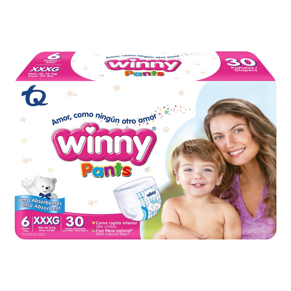 Pañal Winny Pants Etapa 6 X30 Unds
