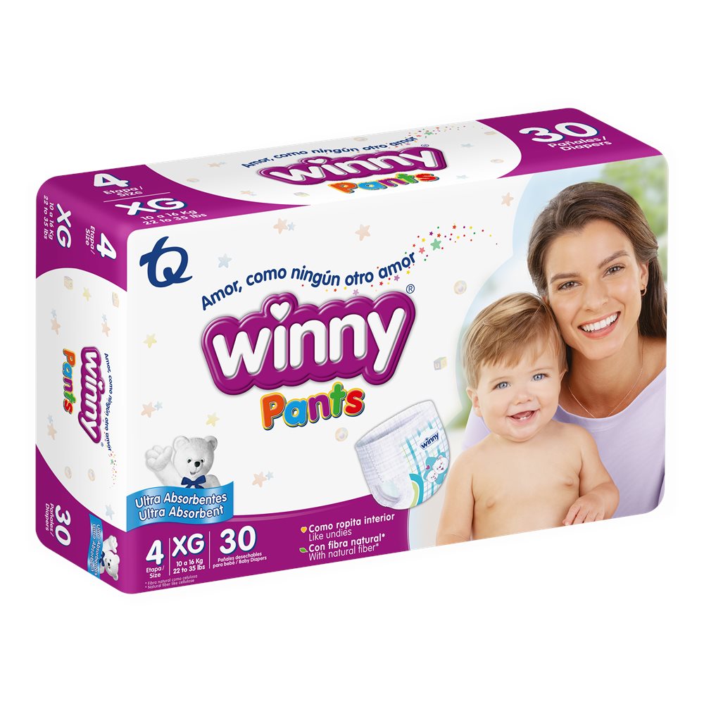 Pañal Winny Pants Etapa 4 X30 Unds
