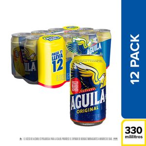 Cerveza AGUILA 12 latas (3630 ml)