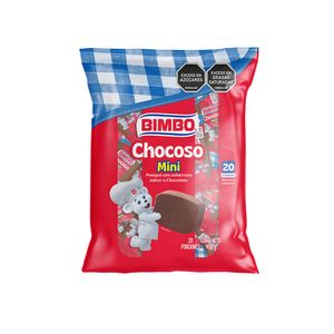 Ponque Chocoso mini Bimbo X20 Und (400g)