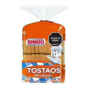 Tostada integral Bimbo X20 Und (300g)