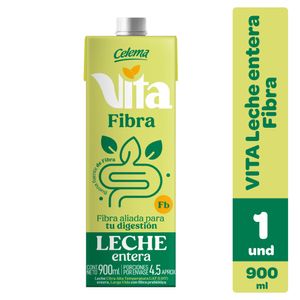 Leche CELEMA entera fibra caja (900 ml)