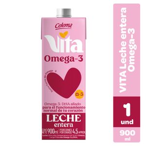 Leche CELEMA entera omega 3 (900 ml)