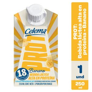 Bebida proteína CELEMA bebida proteína banano (250 ml)