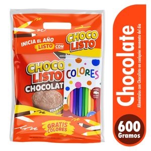 Bebida achocolatada CHOCOLISTO en polvo con (600 gr)
